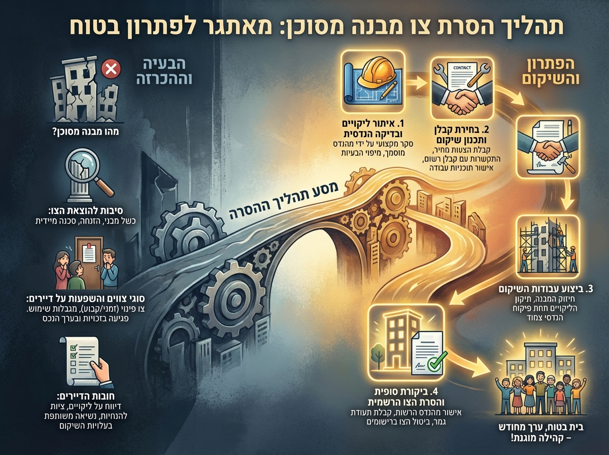 תהליך הסרת צו מבנה מסוכן